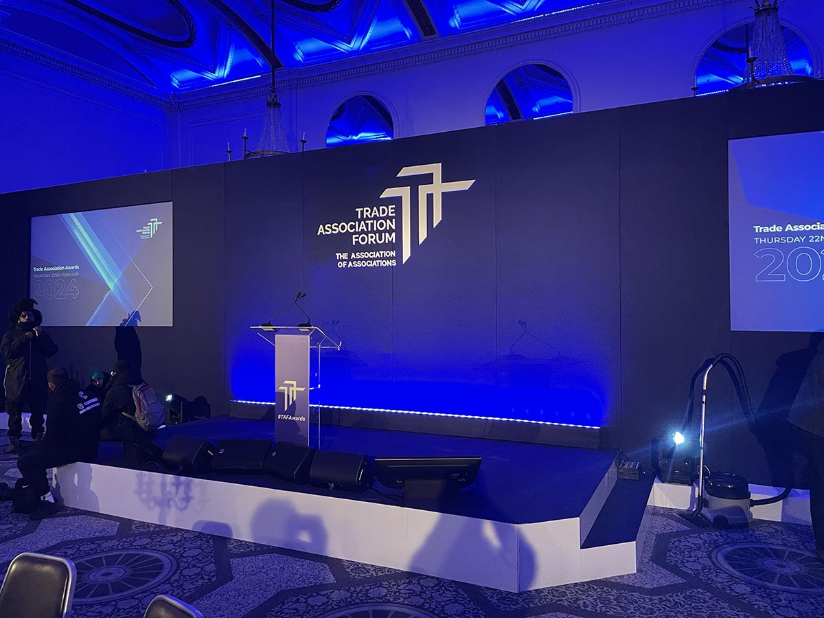 stage hire corporate event